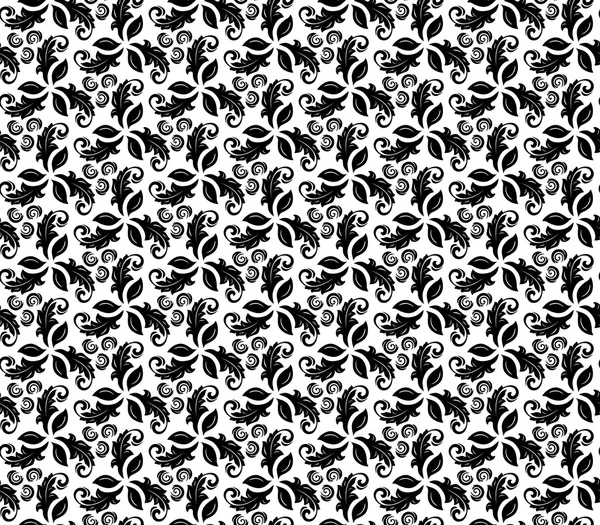 Floral Fine Seamless Vector Pattern — Stock Vector