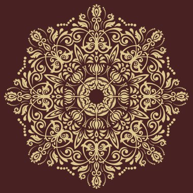 Doğulu Soyut Vektör Deseni