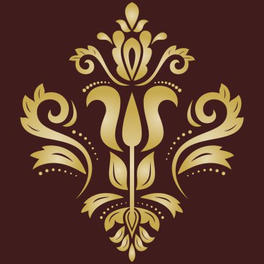 Damasko vektör oryantal desen