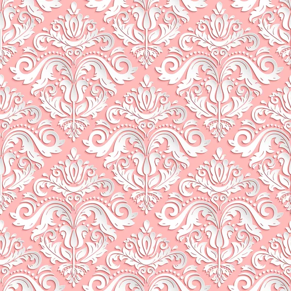 Seamless Oriental Pattern With 3D Elements — Stock Photo, Image