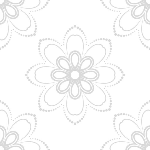 Floral Fine Seamless Vector Pattern — Stock Vector