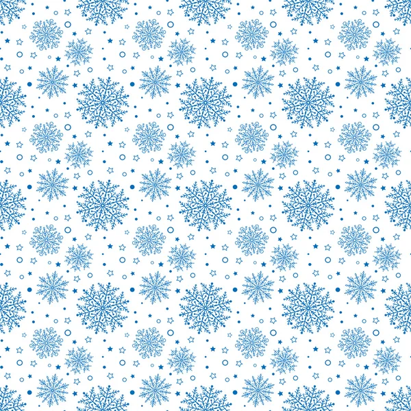 Seamless ector Background With Snowflakes — Stock Vector