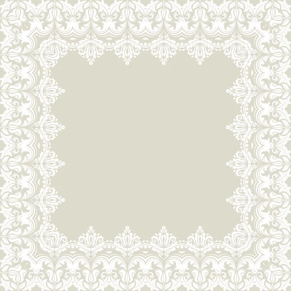 Floral Vector Fijn frame — Stockvector