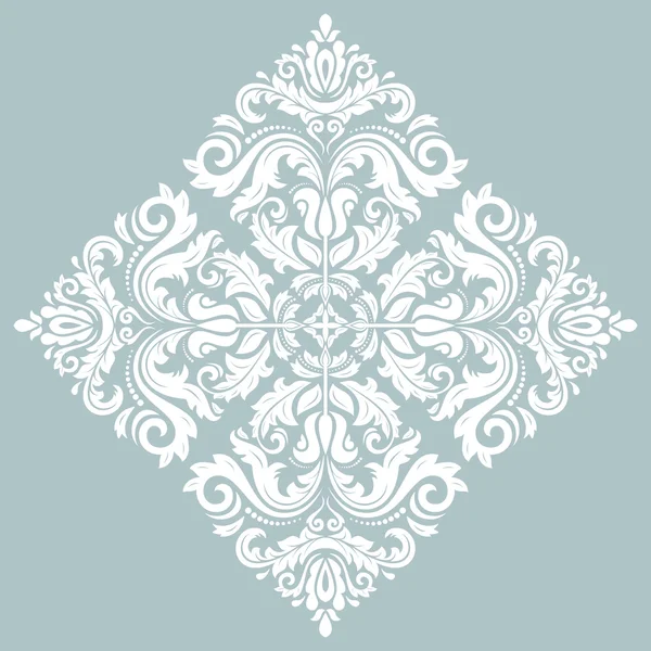 Orientalische abstrakte Vektor weißes Muster — Stockvektor