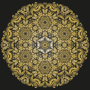 Doğulu Soyut Vektör Deseni