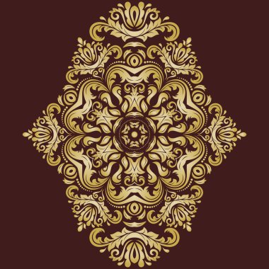 Doğulu Soyut Vektör Deseni