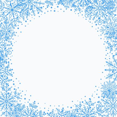 Kış vektör tebrik kartı