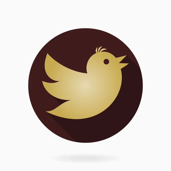 Flying Bird Flat Icon — Stock Photo, Image