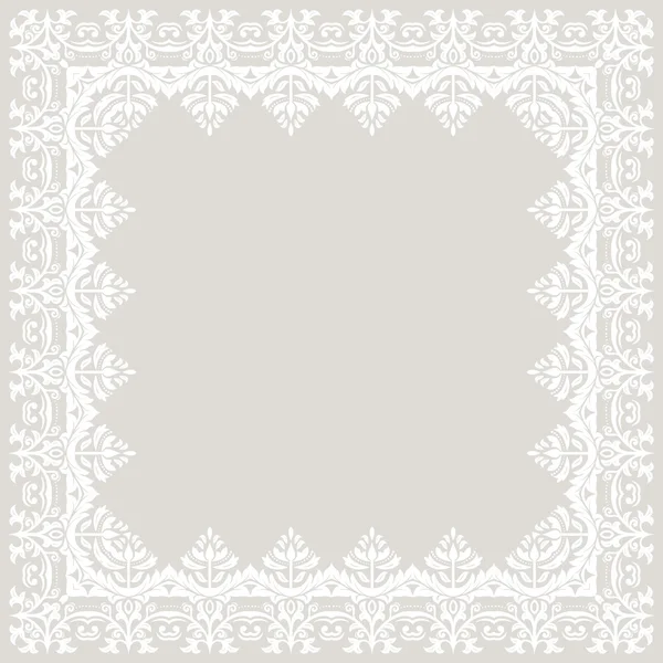 Cadre fin vecteur floral — Image vectorielle