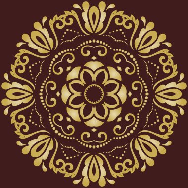 Doğulu Soyut Vektör Deseni