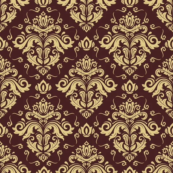 Vecteur sans couture Fond d'écran dans le style baroque — Image vectorielle