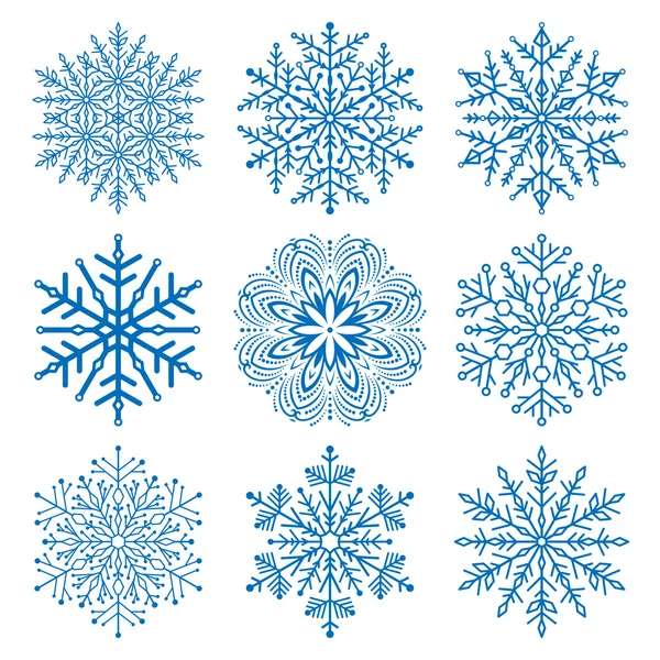 Set of snowflakes — Stock Photo, Image