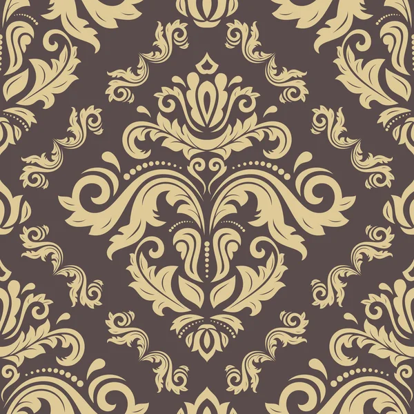 Seamless vector Wallpaper in the Style of Baroque — Stock Vector