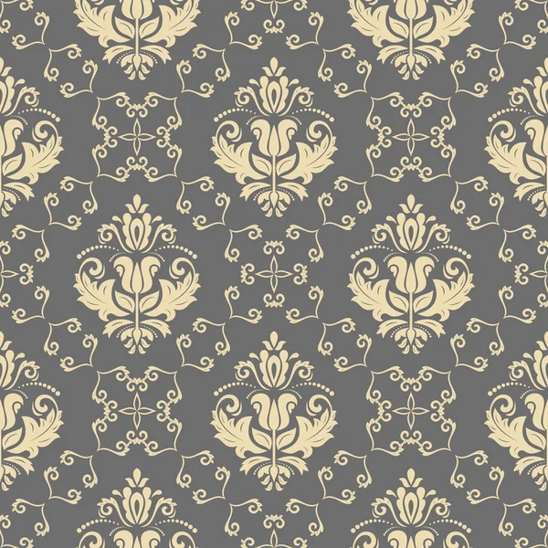 Seamless Vector Wallpaper in the Style of Baroque — Stock Vector