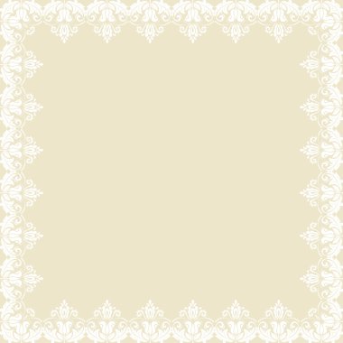Çiçek Vektörü İnce Çerçeve