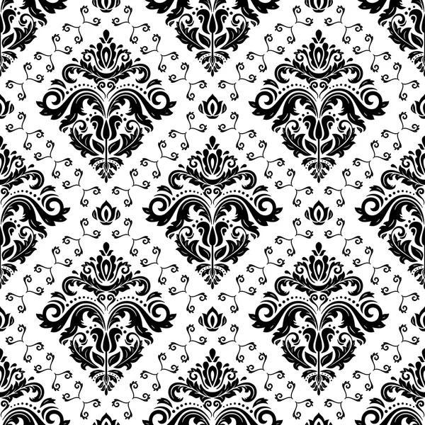 Seamless Vector Wallpaper in the Style of Baroque — Stock Vector