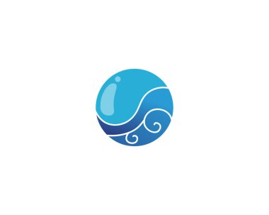 su damlası Logo Şablonu vektör çizimi dekoru