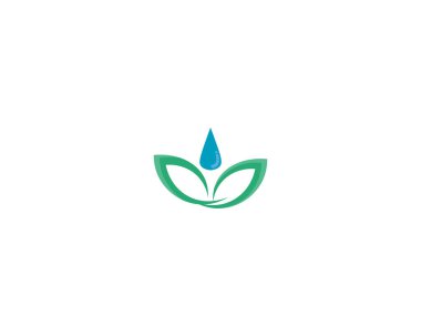 Ağaç yaprağı vektör logosu tasarımı, çevre dostu kavram