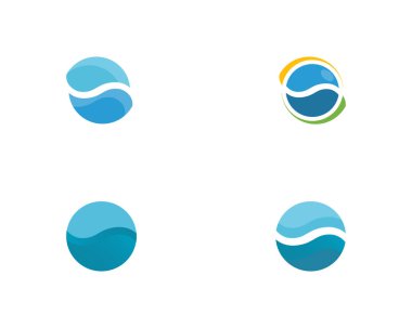 su damlası Logo Şablonu vektör çizimi dekoru