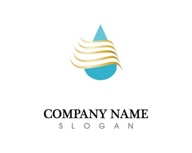 su damlası Logo Şablonu vektör çizimi dekoru
