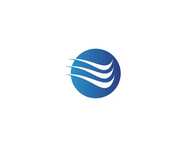 Υδροροή Λογότυπο Πρότυπο Διανυσματική Απεικόνιση Desig — Φωτογραφία Αρχείου