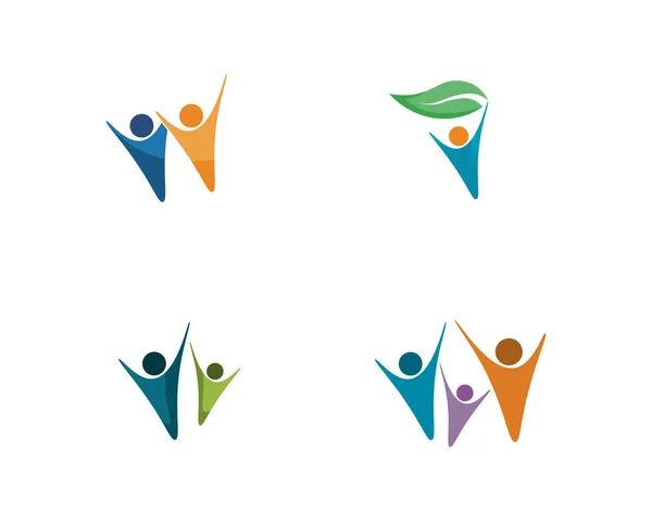 Community People Care Logo Symbols Templat — Stock Photo, Image