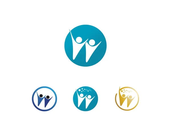 Gemenskapsmedborgare Vård Logotyp Och Symboler Templat — Stockfoto