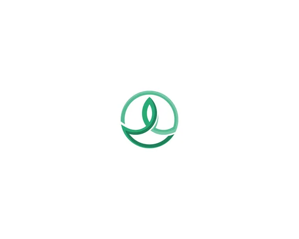 Träd Blad Vektor Logotyp Design Miljövänliga Koncept — Stockfoto