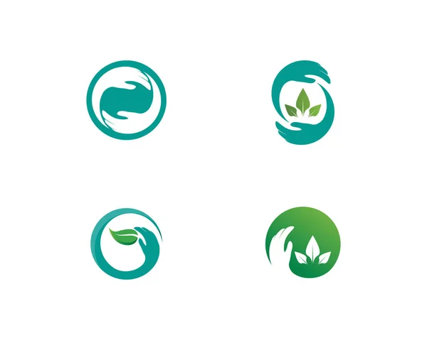 Projekt Logo Wektora Drzew Koncepcja Przyjazna Dla Środowiska — Zdjęcie stockowe