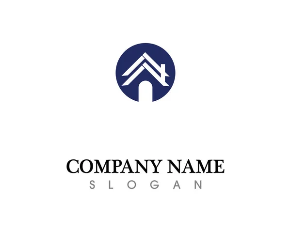 Inmobiliaria Edificios Viviendas Logotipo Iconos Templat —  Fotos de Stock