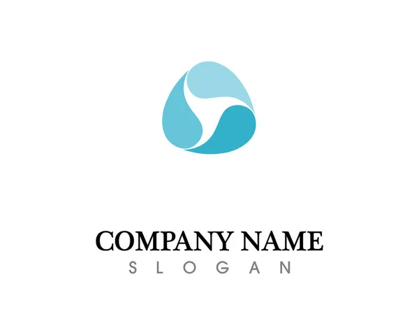 Wassertropfen Logo Template Vektor Illustration Desig — Stockfoto