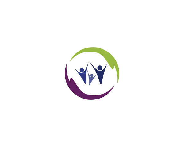 Community people care logo and symbols templat — Stock Image Community People Care Logo Symbols Templat — Stock Photo, Image