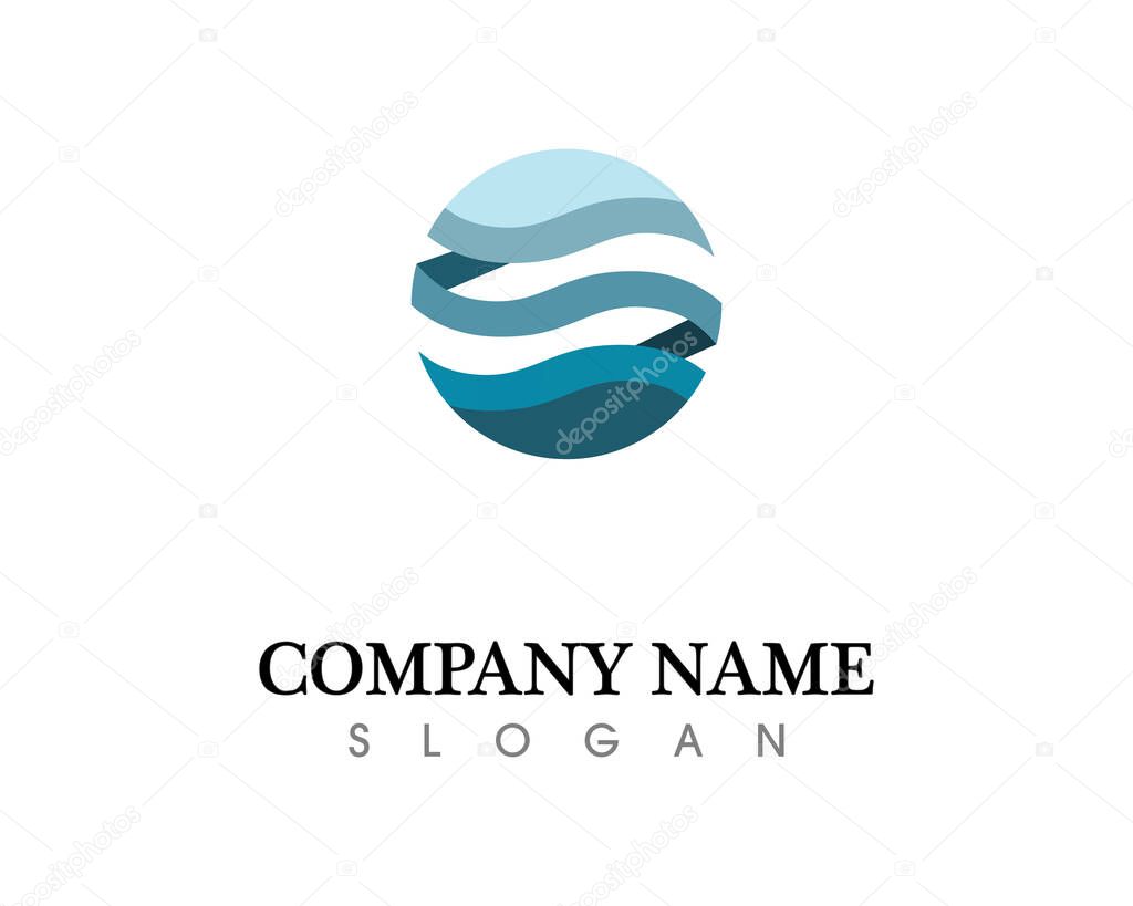Water drop Logo Template vector illustration desig
