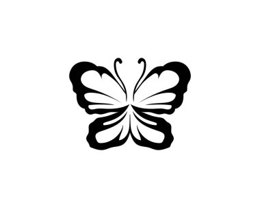 Güzellik Kelebeği Logo Şablonu Vektör simgesi arzusu