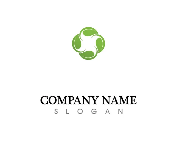 Tree Leaf Vector Logo Design Eco Friendly Concept — Stock Photo, Image