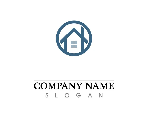 Immobiliare Case Logo Icone Templat — Foto Stock