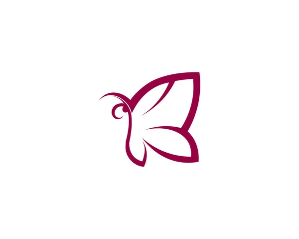 Vector Butterfly Konceptuell Enkel Färgstark Ikon Logotyp Vektorillustration — Stockfoto