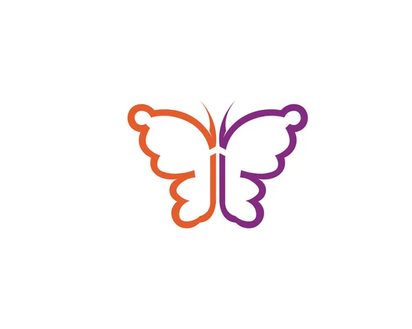 Vector Mariposa Conceptual Simple Icono Colorido Logo Ilustración Del Vector — Foto de Stock