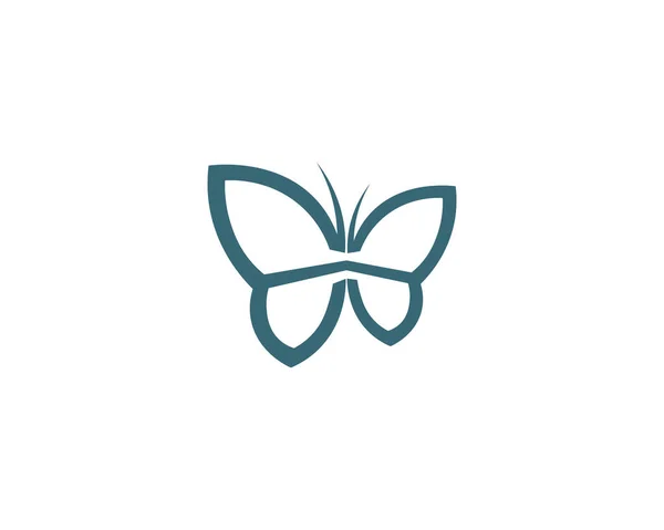 Vector Pillangó Konceptuális Egyszerű Színes Ikon Logó Vektorillusztráció — Stock Fotó