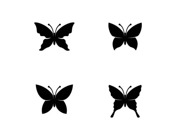 Vector Butterfly Konceptuell Enkel Färgstark Ikon Logotyp Vektorillustration — Stockfoto