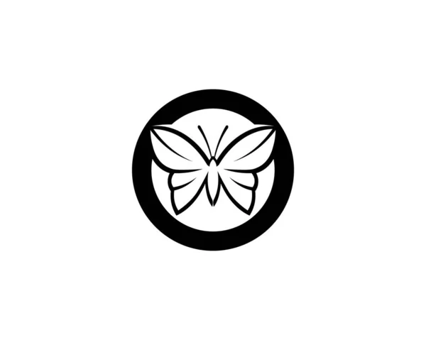 Borboleta Beleza Logotipo Modelo Vetor Ícone Desig — Fotografia de Stock