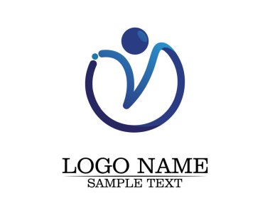 Sağlık başarısı insanlar logoyu ve sembolleri önemser