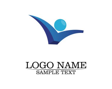 Sağlık başarısı insanlar logoyu ve sembolleri önemser