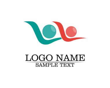 Sağlık başarısı insanlar logoyu ve sembolleri önemser