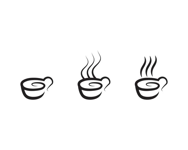 Kaffeetasse Logo Template Vektor Symbol Desig — Stockvektor