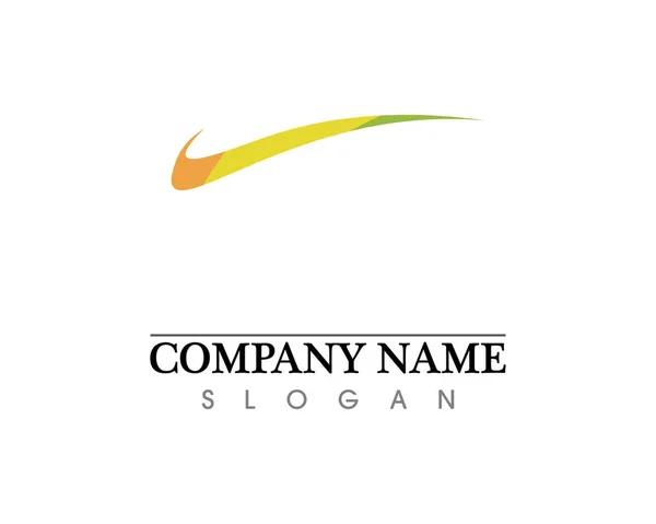 Golven Strand Logo Symbolen Template Pictogrammen — Stockvector