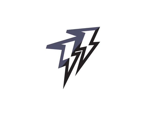 Elektryczne Logo Symbol Pioruna Wektora — Wektor stockowy