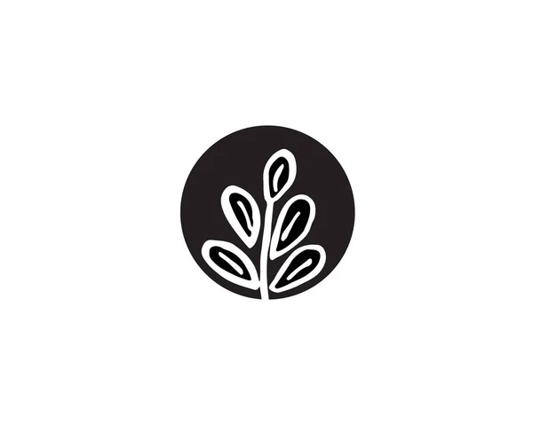 Träd Blad Vektor Logotyp Design Miljövänliga Koncept — Stock vektor