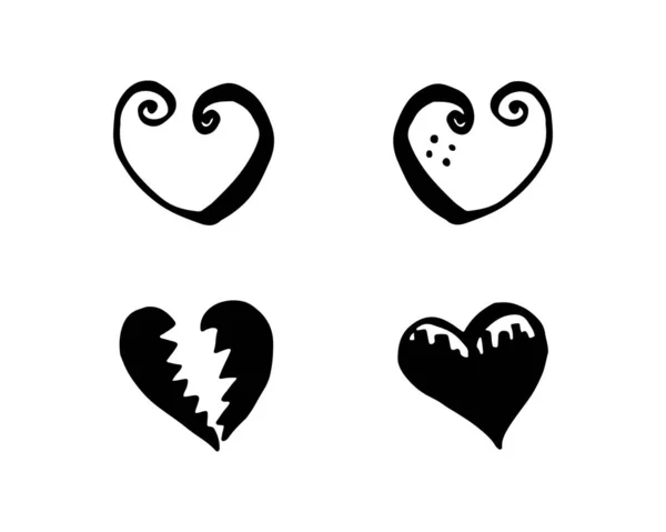 Λογότυπο Αγάπης Και Valentine Ημέρα Σύμβολα Διάνυσμα Εικονίδια Προτύπου — Διανυσματικό Αρχείο