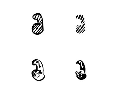 Bir Harf Logosu İş Şablonu Vektör simgesi